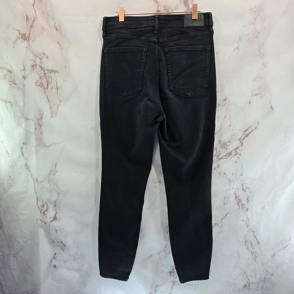 Everlane Jeans Womens 30 X 28 Black Skinny The Way High Denim Stretch Organic